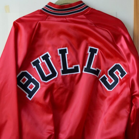 Vintage 1990s Chicago Bulls Satin Varsity Jacket Size L Like New - Picture 5 of 5